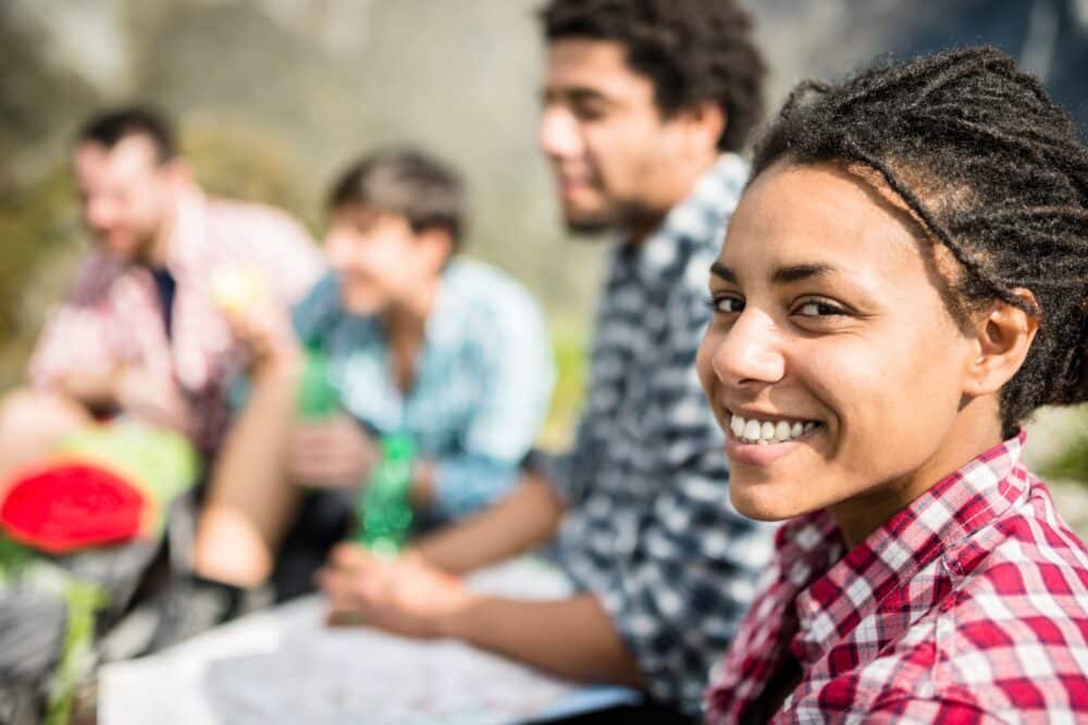 Smiling woman