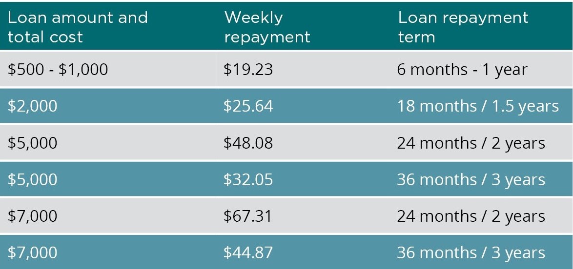 Repayment Examples